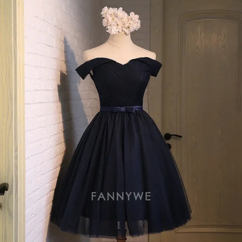 A-line Beautiful tulle sweetheart neck short formal dresses Bridesmaid Dresses evening gown Prom Dress